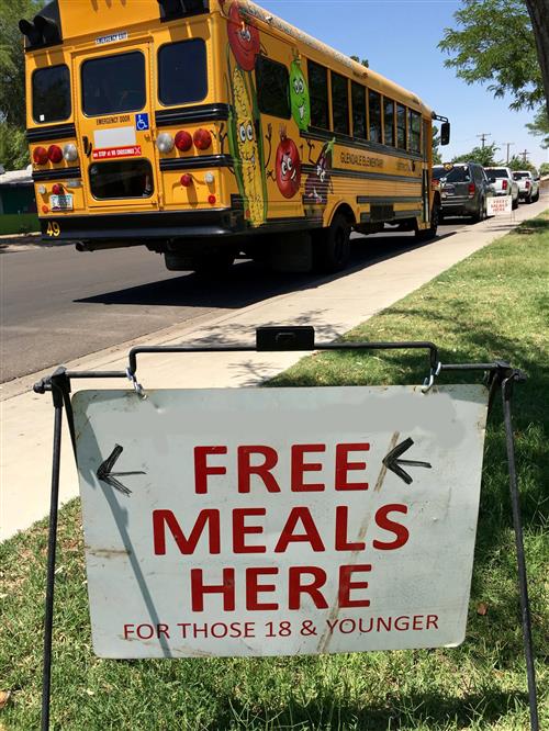 Free food sign 